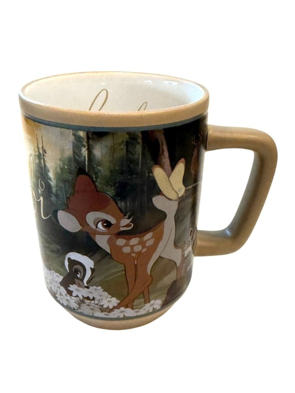 Disney Store Bambi and Movie Moments Coffee Tea Ceramic Mug Vintage 5"